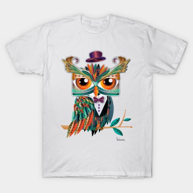 Fashioned  owl T-Shirt by Tamaraj